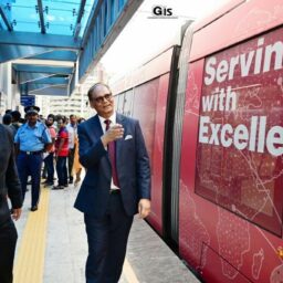 Launch of the new metro wrapping at Victoria Terminal